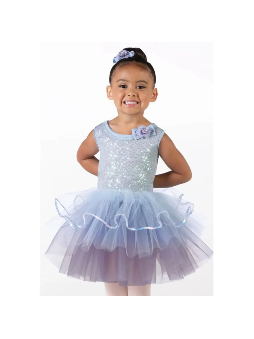 Weissman Dance Costume Neverland Powder Blue 7/8 GENTLY USED